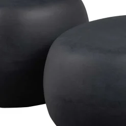 New Wohnen Couchtische aus Tonfaser in Anthrazit - Elhan (zweiteilig)