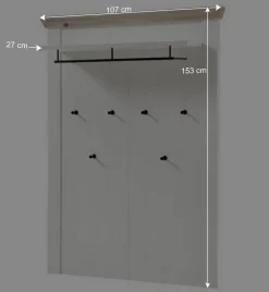 Discount Wohnen Country Flurmöbel Kombi Set - Nedita (fünfteilig)