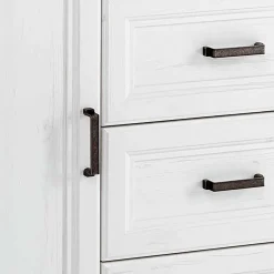 Outlet Wohnen Country Style Anrichte in Weiß mit Eiche - Mehady