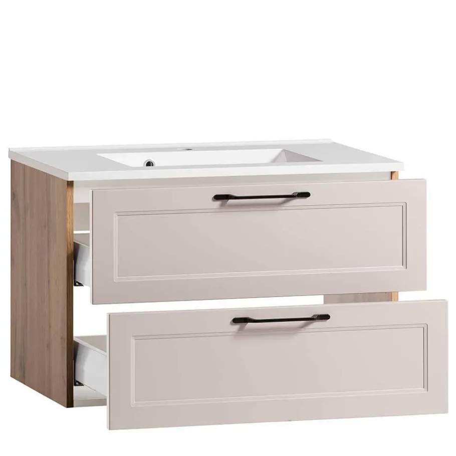 Online Wohnen Country Style Badezimmermöbel Set - Trioto (vierteilig)
