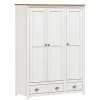 Discount Wohnen Country Style Kleiderschrank mit 2 Schubladen - Abelkav