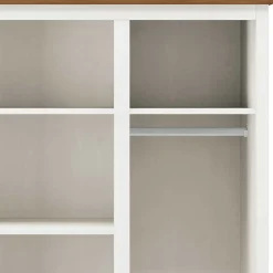 Discount Wohnen Country Style Kleiderschrank mit 2 Schubladen - Abelkav