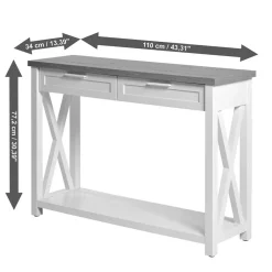 Sale Wohnen Country Style Konsolentisch mit zwei Schubladen - Corbit