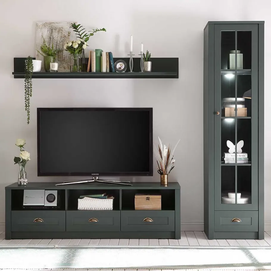 Best Wohnen Country TV Board & Möbel Set - Niestov (dreiteilig)