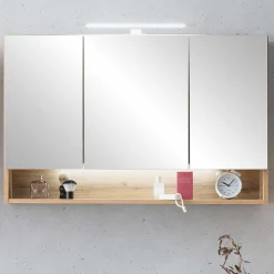 Online Wohnen 3D Spiegelschrank in Wildeiche Nachbildung - Tofias