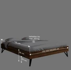 Clearance Wohnen Dachzimmer Holzbett mit 190cm Länge - Mandirov
