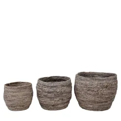 New Wohnen Dekorative Körbe aus Mais Geflecht - Artling (dreiteilig)