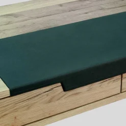 Online Wohnen Design Asteiche Schreibtisch mit Leder - Vastillo