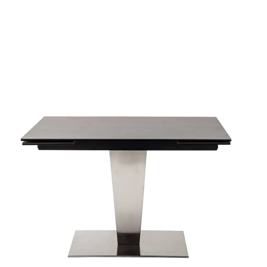 Discount Wohnen Design Ausziehtisch aus Glas und Keramik - Lagorene