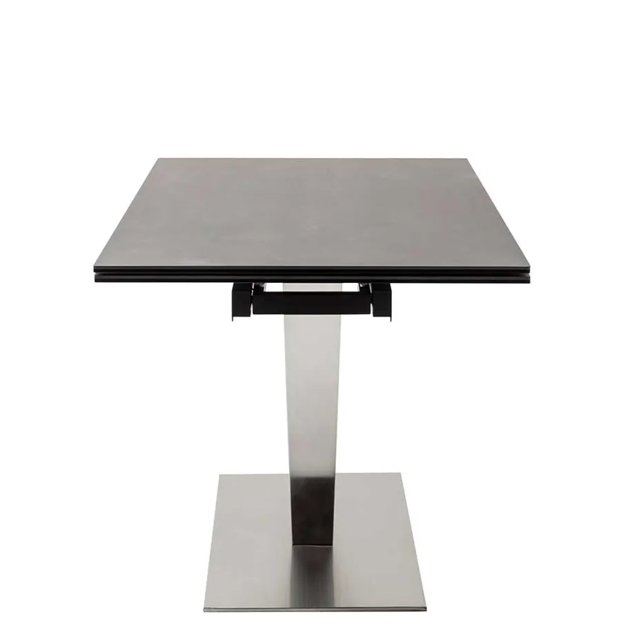Discount Wohnen Design Ausziehtisch aus Glas und Keramik - Lagorene