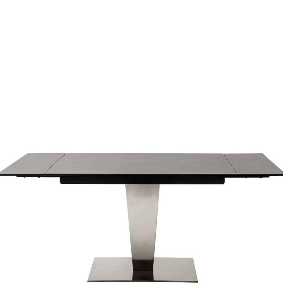 Discount Wohnen Design Ausziehtisch aus Glas und Keramik - Lagorene