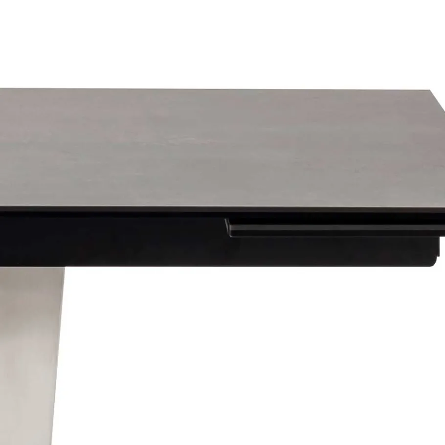 Discount Wohnen Design Ausziehtisch aus Glas und Keramik - Lagorene