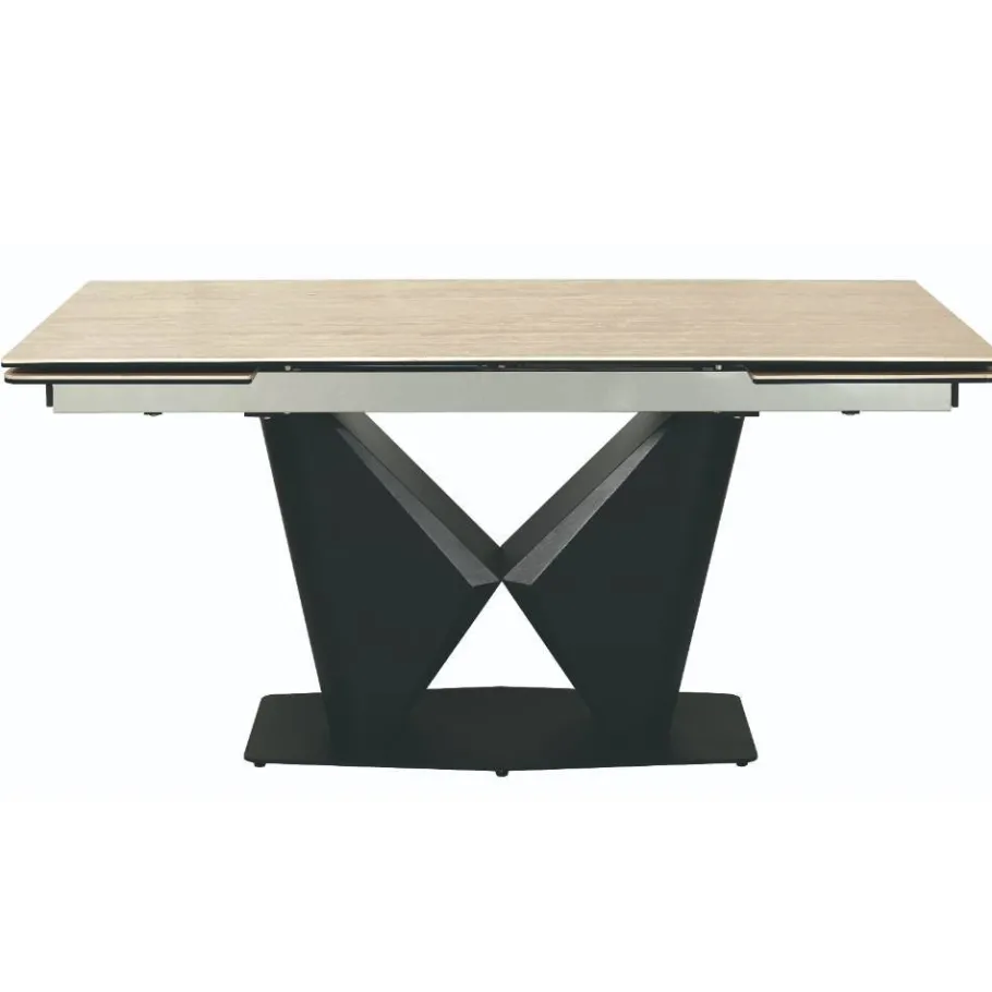 Clearance Wohnen Design Ausziehtisch mit X-Säulengestell - Katell