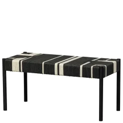 Best Wohnen Design Bank in Schwarz mit Weiß - Giuseppa