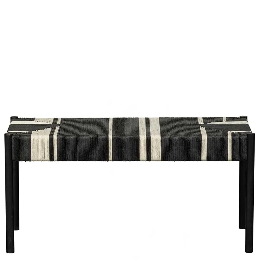 Best Wohnen Design Bank in Schwarz mit Weiß - Giuseppa