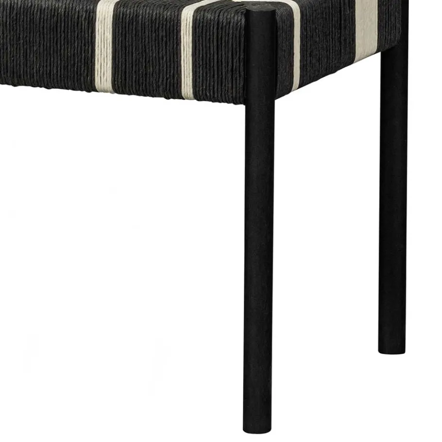 Best Wohnen Design Bank in Schwarz mit Weiß - Giuseppa
