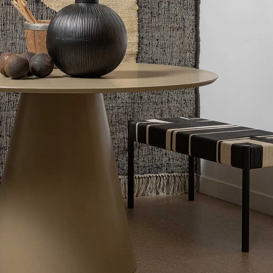 Best Wohnen Design Bank in Schwarz mit Weiß - Giuseppa