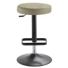 Outlet Wohnen Design Barhocker in Taupe & Schwarz - Greogia
