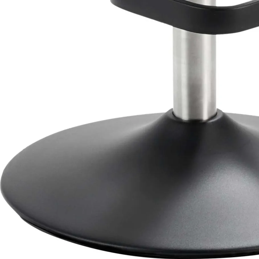 Outlet Wohnen Design Barhocker in Taupe & Schwarz - Greogia