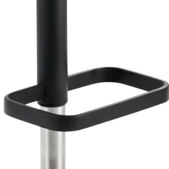Outlet Wohnen Design Barhocker in Taupe & Schwarz - Greogia