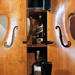 Outlet Wohnen Design Barschrank Kontrabass Coloniada aus Holz
