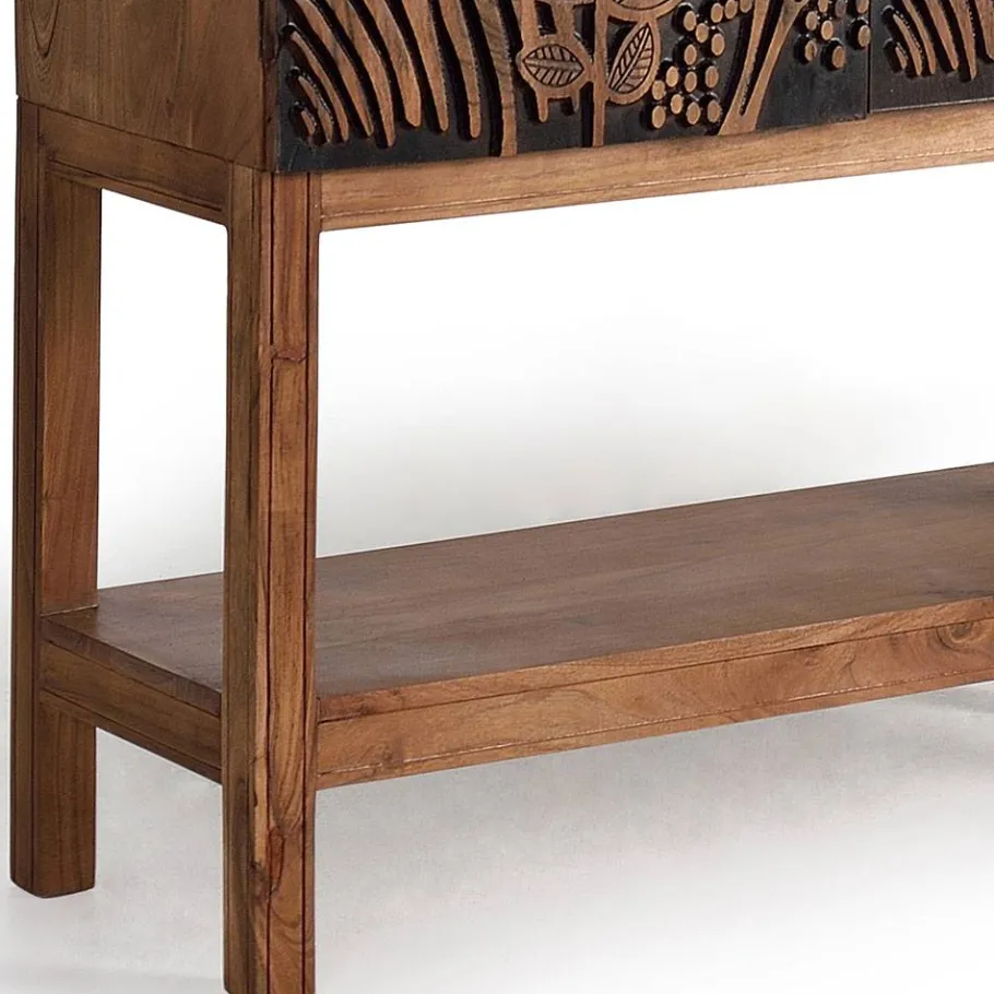 Hot Wohnen Design Barschrank mit Schnitzerei und Lack - Marcel