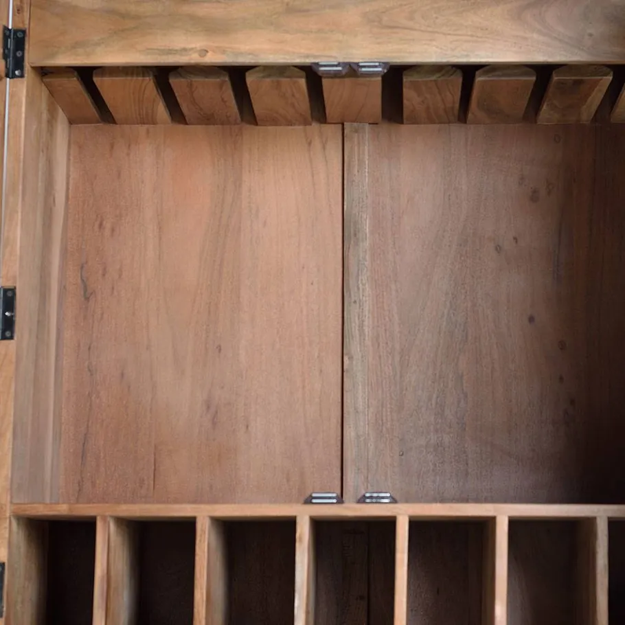 Hot Wohnen Design Barschrank mit Schnitzerei und Lack - Marcel