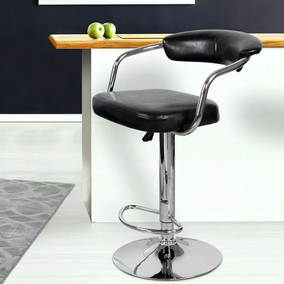 Discount Wohnen Design Barstuhl mit Armlehnen - Devi (2er Set)