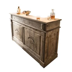 Online Wohnen Design Bartheke aus Recyclingholz - Fizaron