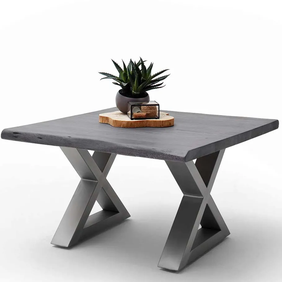 Best Wohnen Design Baumkanten-Couchtisch in Grau - Siestago