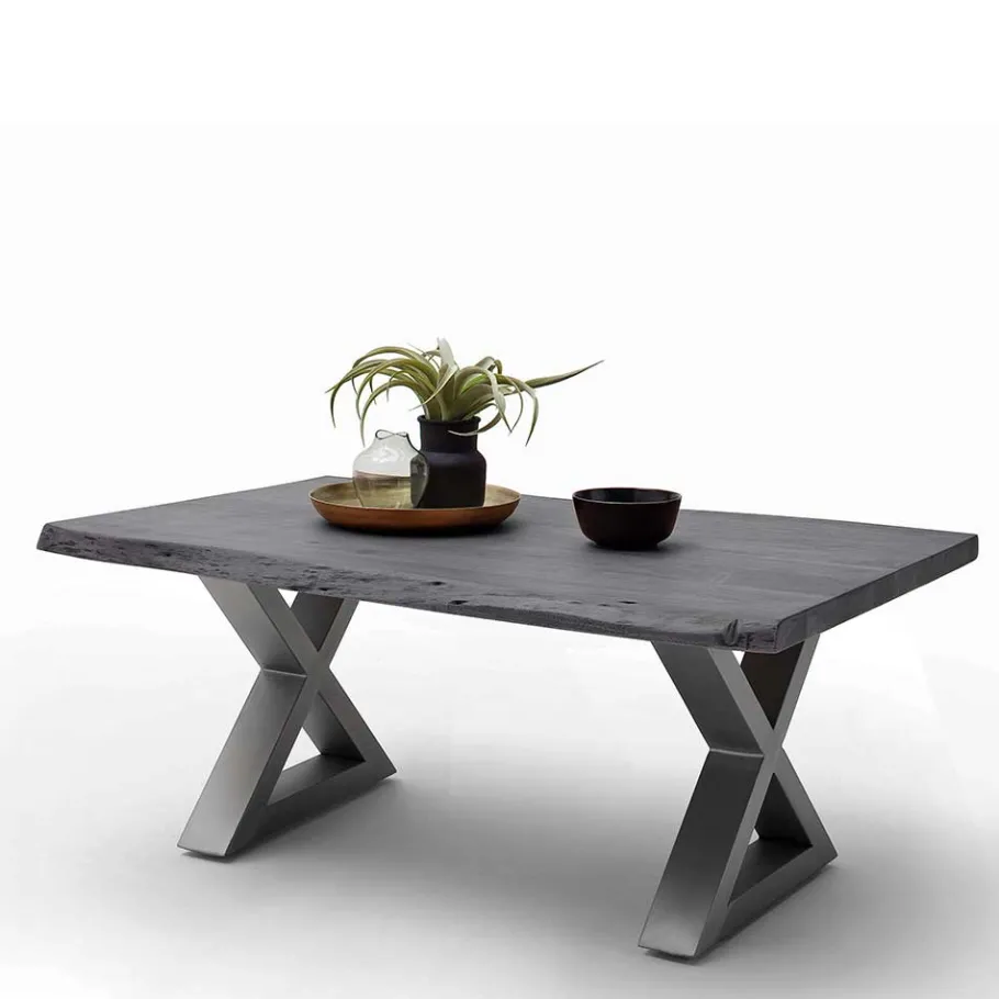 Best Wohnen Design Baumkanten-Couchtisch in Grau - Siestago