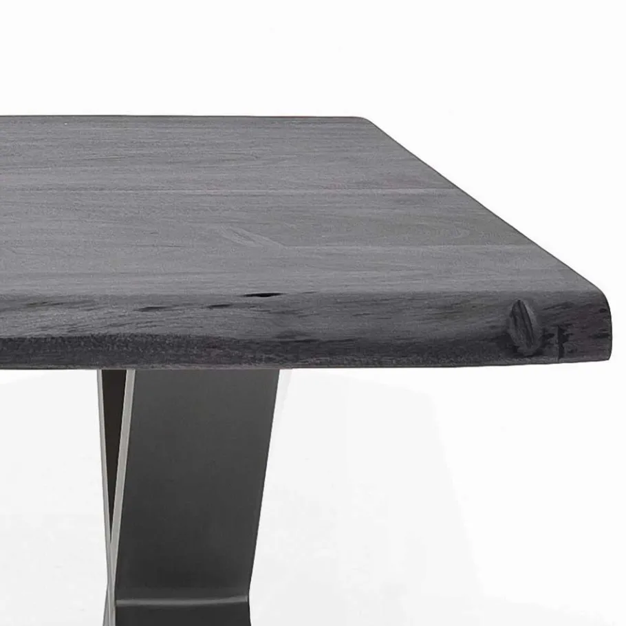 Best Wohnen Design Baumkanten-Couchtisch in Grau - Siestago