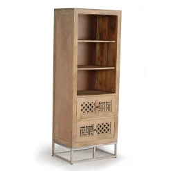 Discount Wohnen Design Bücherregal aus Mangobaum Massivholz - Valuta