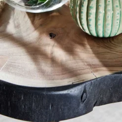 Hot Wohnen Design Beistelltisch aus Baumscheibe Akazie - Nava
