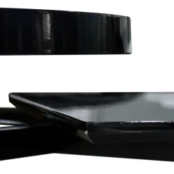 New Wohnen Design Beistelltisch in Hochglanz Schwarz - Biledda