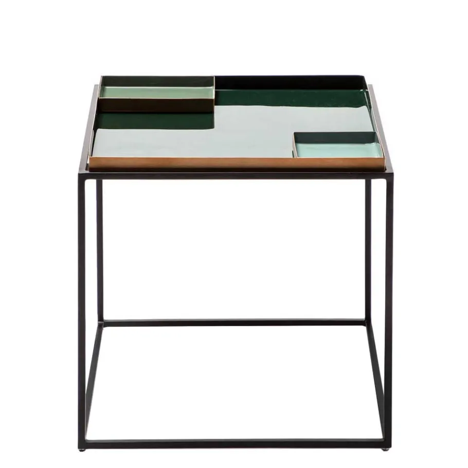 New Wohnen Design Beistelltisch mit 2 Einsätzen - Zalio