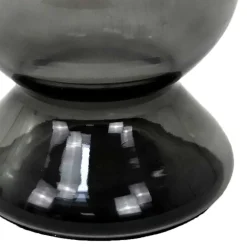 New Wohnen Design Beistelltisch mit Rauchglas Fuß - Fernandez
