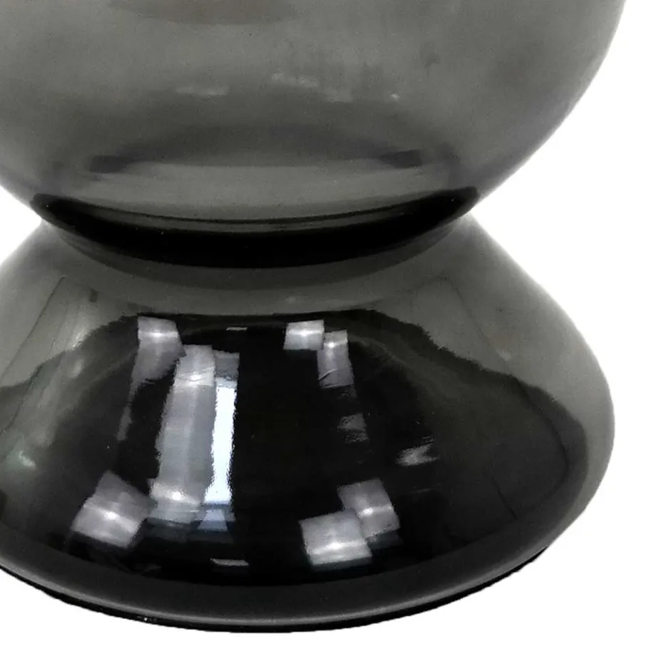 New Wohnen Design Beistelltisch mit Rauchglas Fuß - Fernandez