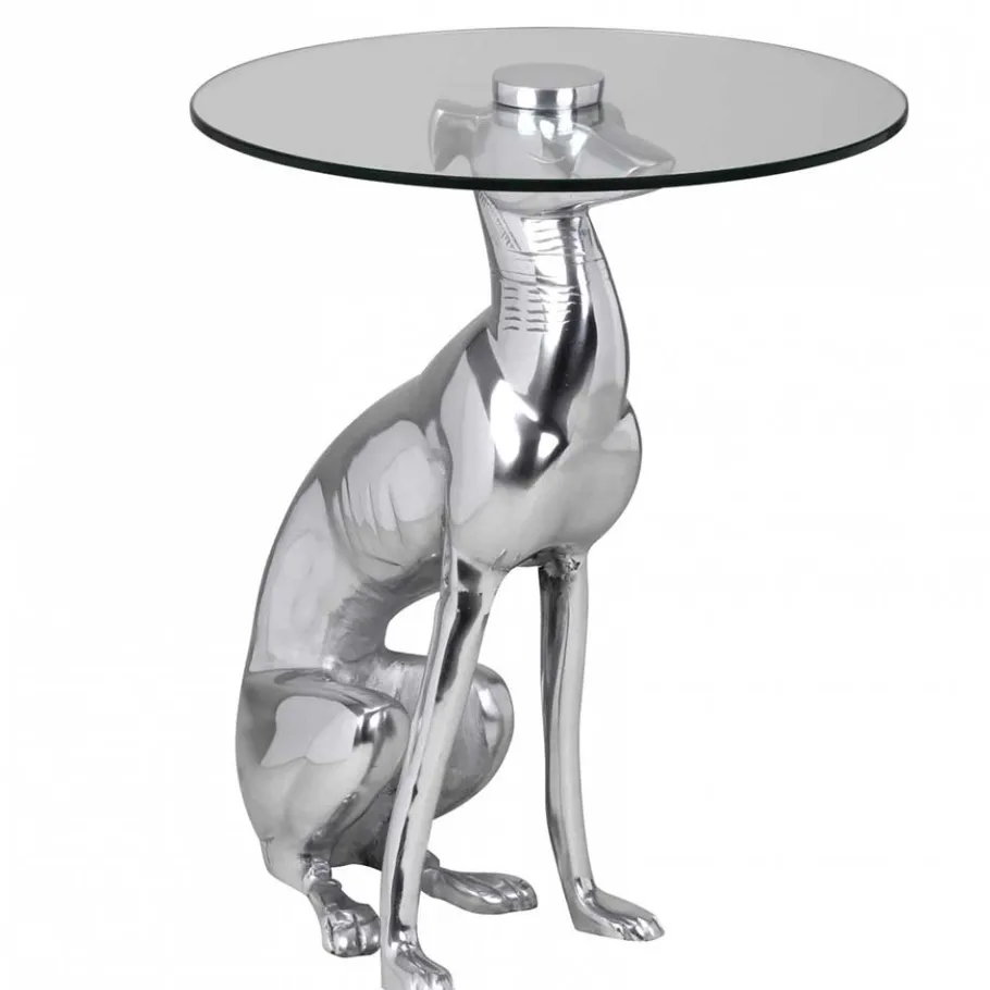 Best Wohnen Design Beistelltisch mit Säulengestell Hund - Cacia