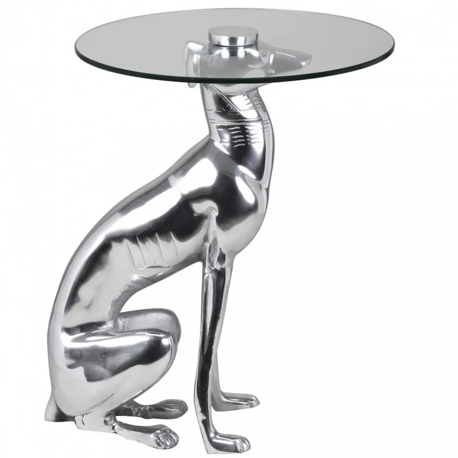 Best Wohnen Design Beistelltisch mit Säulengestell Hund - Cacia