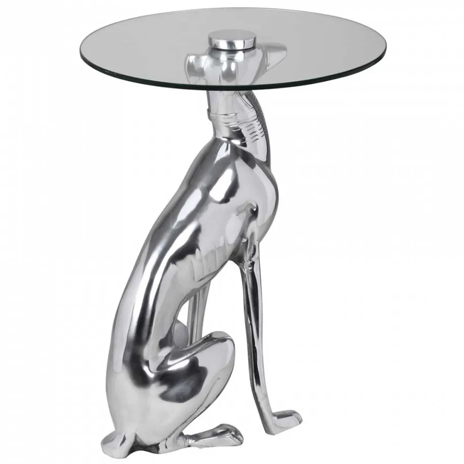 Best Wohnen Design Beistelltisch mit Säulengestell Hund - Cacia