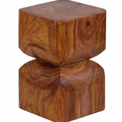 New Wohnen Design Beistelltischchen Pisinon aus Holz massiv