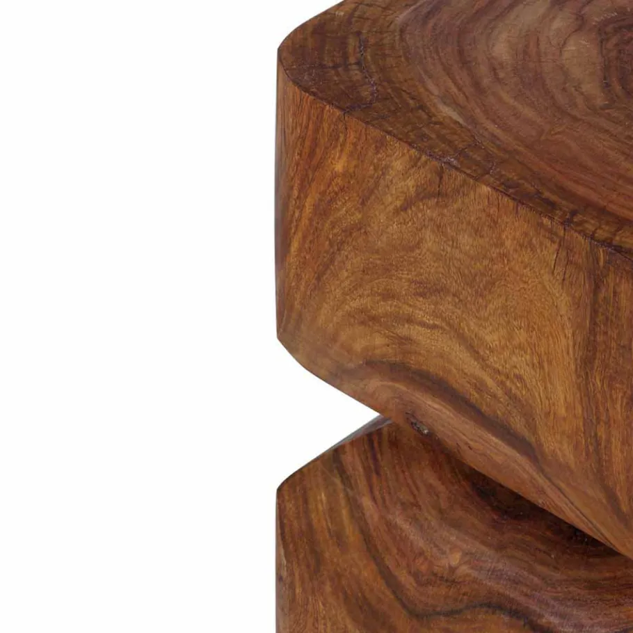 New Wohnen Design Beistelltischchen Pisinon aus Holz massiv