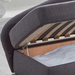 Best Wohnen Design Bettcouch in Grau - Maelas