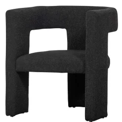 Sale Wohnen Design Cocktailsessel in Dunkelgrau Boucle - Seanno