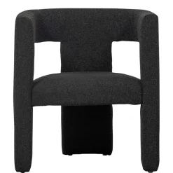 Sale Wohnen Design Cocktailsessel in Dunkelgrau Boucle - Seanno