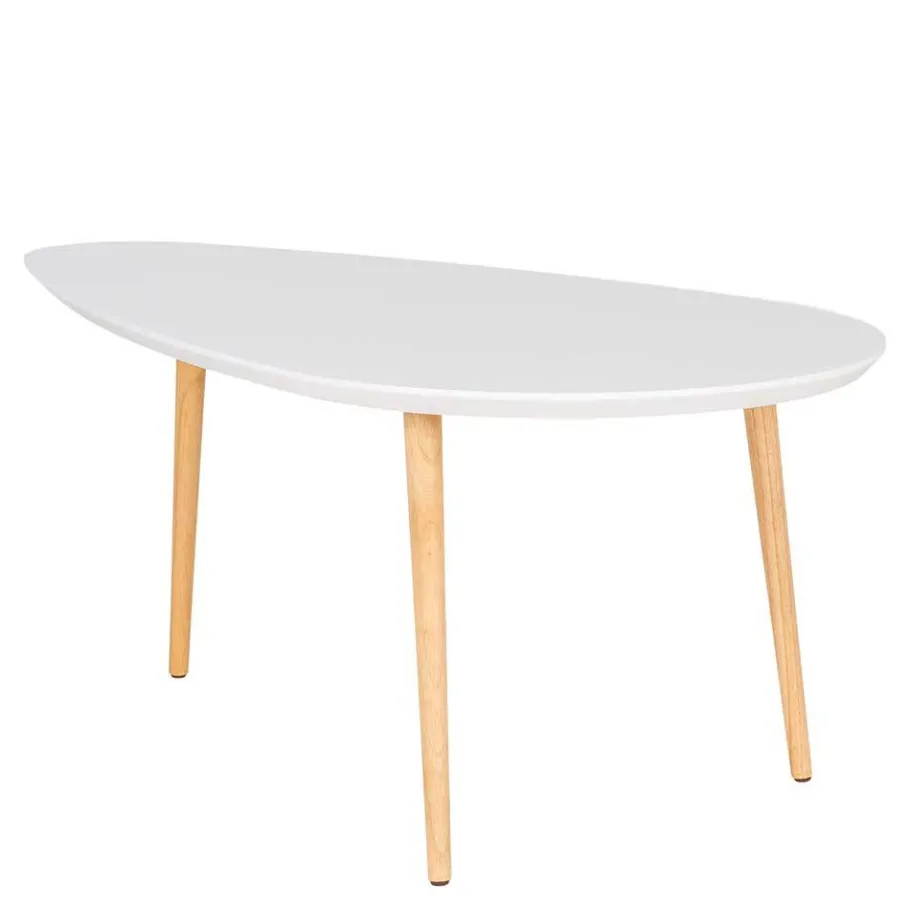 Hot Wohnen Design Couchtisch in Weiß & Natur - Standos