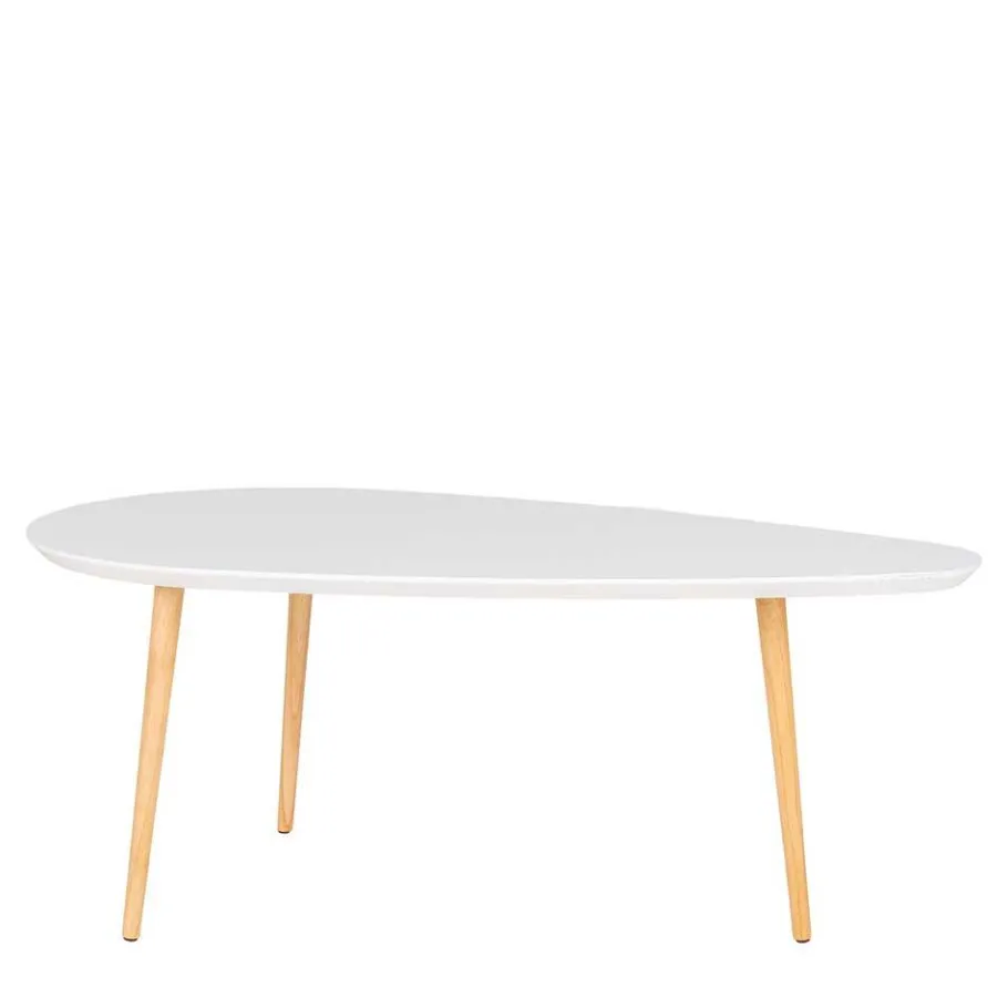 Hot Wohnen Design Couchtisch in Weiß & Natur - Standos