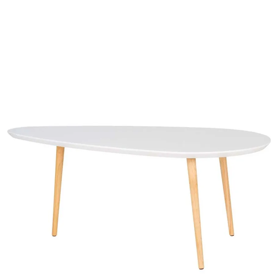 Hot Wohnen Design Couchtisch in Weiß & Natur - Standos