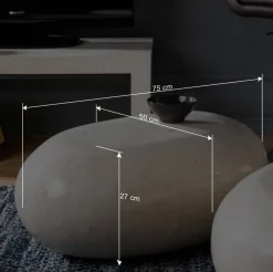 New Wohnen Design Couchtisch Ionella in Creme Weiß